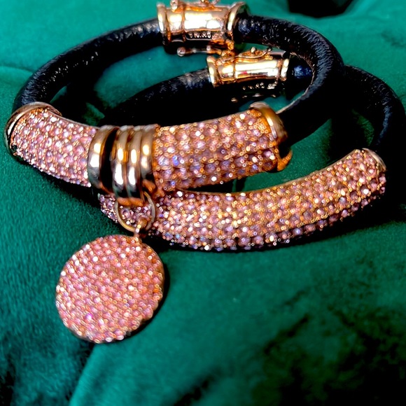 Joan Boyce Bracelet Set. Pink Stones. - Picture 7 of 10